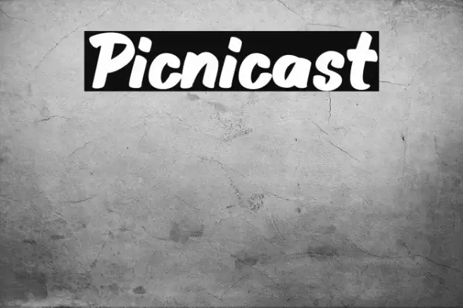 Picnicast Font examples