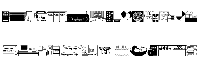 Picnics & Parties JL Font LOWERCASE