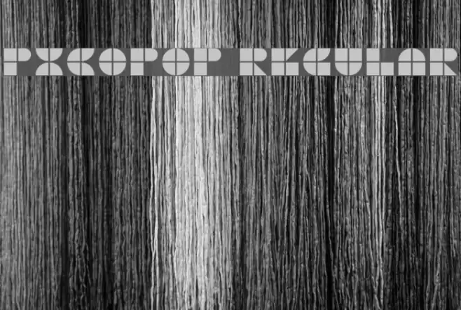 PicoPop Regular Schriftart examples