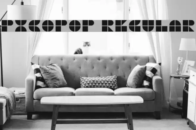 PicoPop Regular Schriftart examples