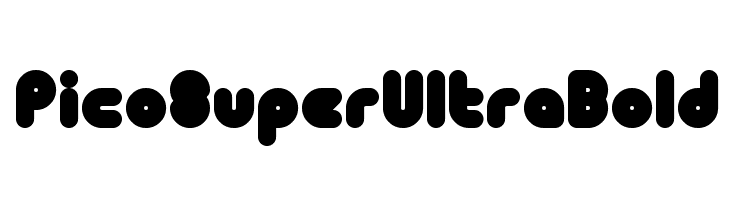 PicoSuperUltraBold  baixar fontes gratis