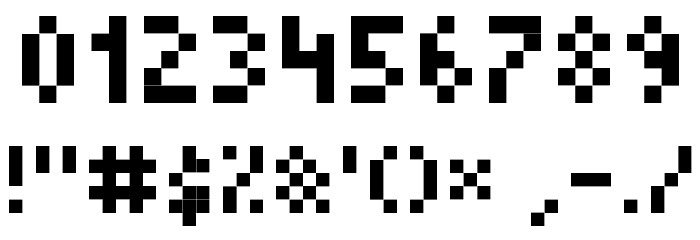 Picopixel Font OTHER CHARS