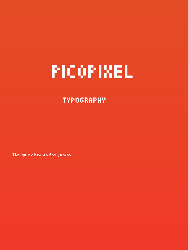 Picopixel Poster