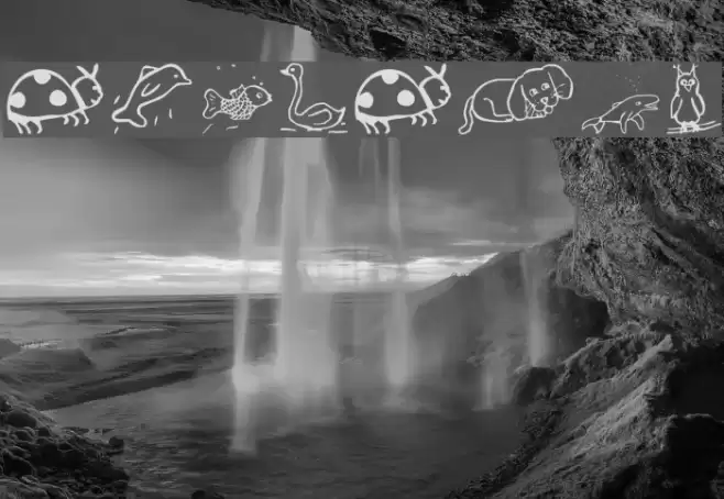 Pict-Animos Font examples