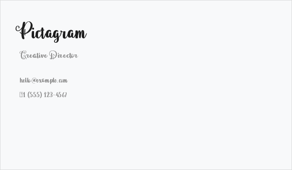 Pictagram Business Card