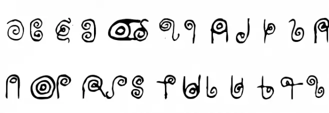 PictishThebian Schriftart Groß