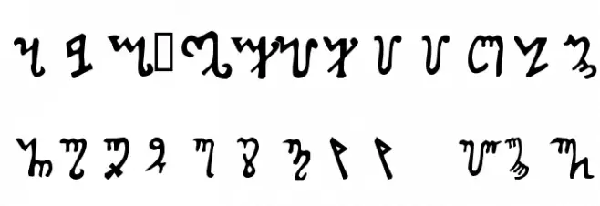PictishThebian Caratteri MINUSCOLO