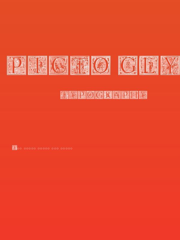 Picto Glyphs Poster