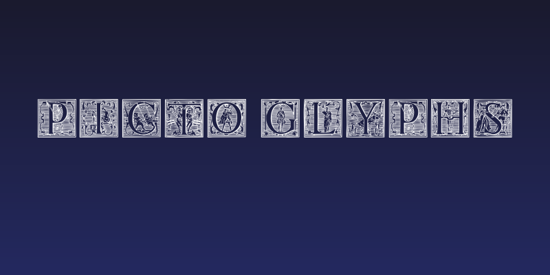 Picto Glyphs Social Header