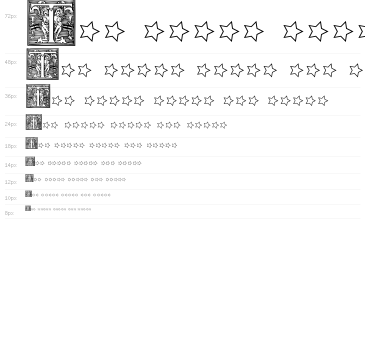 Picto Glyphs Waterfall