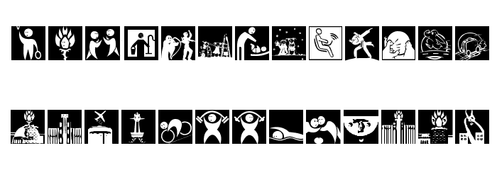 PictoGramma-Sketches Font LOWERCASE