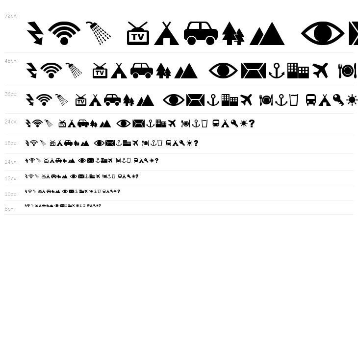 Pictogramz Waterfall