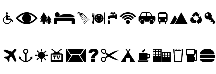 Pictogramz Font LOWERCASE