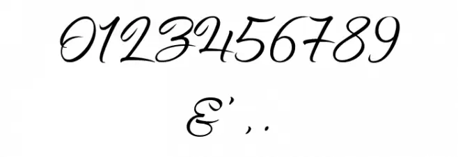Pictorial Signature Font OTHER CHARS
