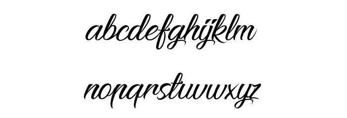Pictorial Signature Font LOWERCASE