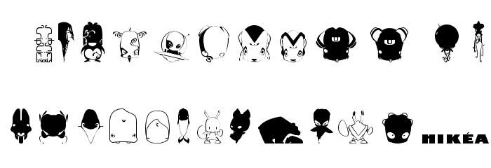 Pictoserie 1 Font LOWERCASE