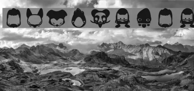 Pictoserie 2 Font examples