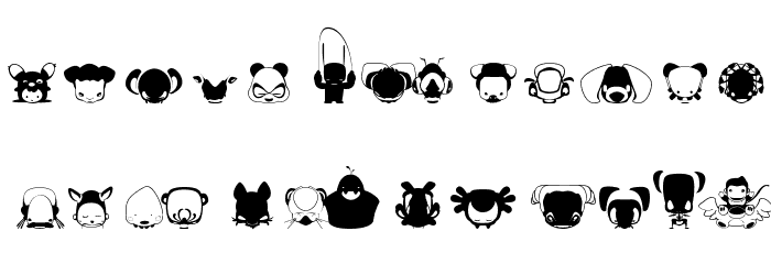 Pictoserie 3 Font LOWERCASE