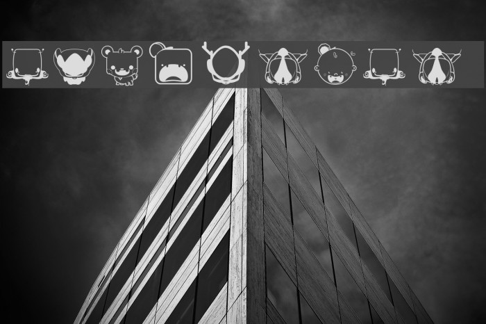 Pictoserie 6 Шрифта examples