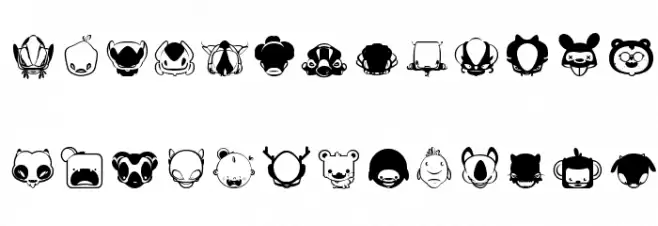 Pictoserie 6 خط أحرف صغيرة