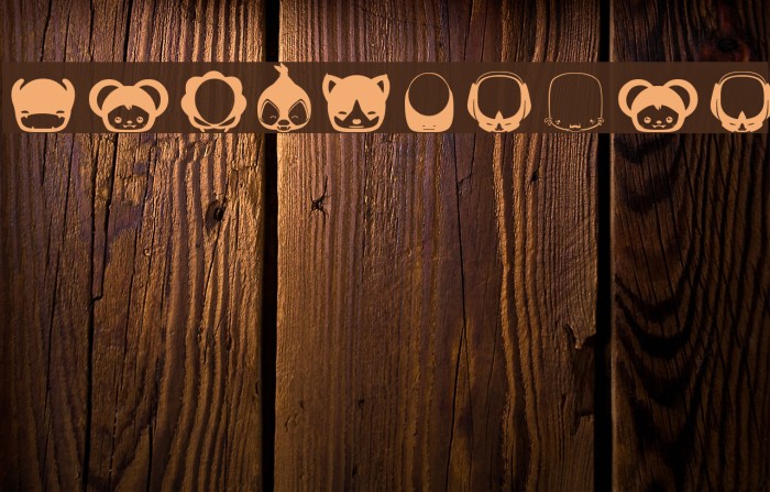 Pictoserie7 Шрифта examples