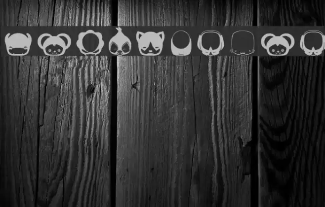 Pictoserie7 Font examples