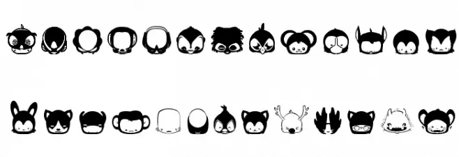 Pictoserie7 फ़ॉन्ट लोअरकेस