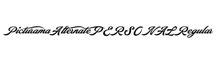 Picturama Alternate PERSONAL Regular  Free Fonts Download