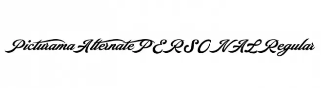 Picturama Alternate PERSONAL Regular  font caratteri gratis