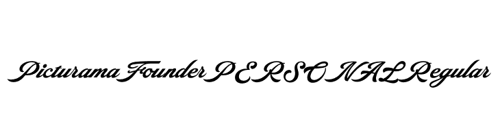Picturama Founder PERSONAL Regular  font caratteri gratis