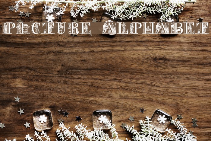 Picture Alphabet Font examples