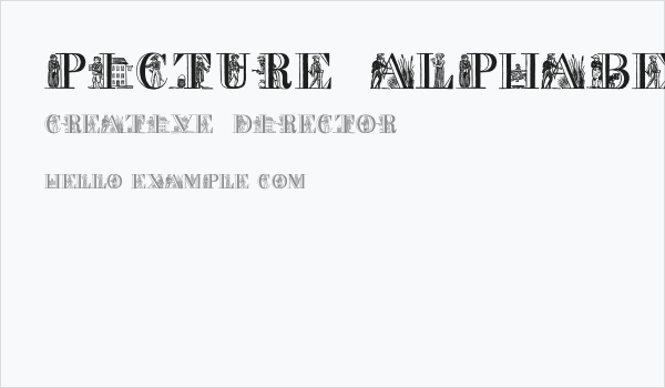 Picture Alphabet Business Card