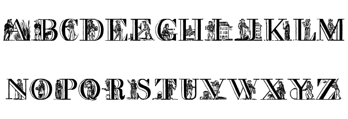 Picture Alphabet Font LOWERCASE