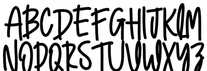 Picture Book फ़ॉन्ट अपरकेस