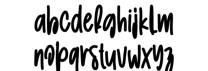 Picture Book Font LOWERCASE