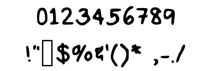Picture This Medium Font OTHER CHARS
