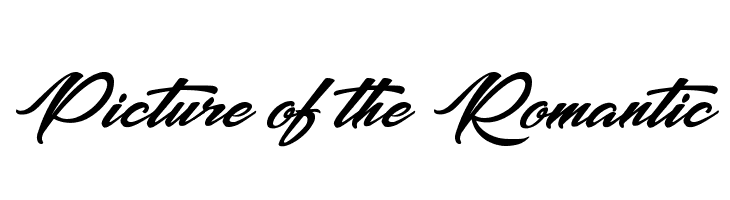 Picture of the Romantic Schriftart