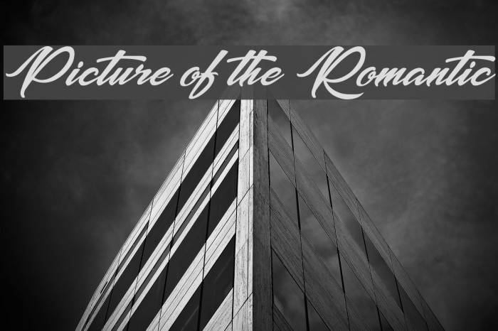 Picture of the Romantic Font examples