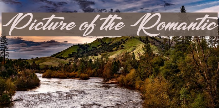 Picture of the Romantic Font examples