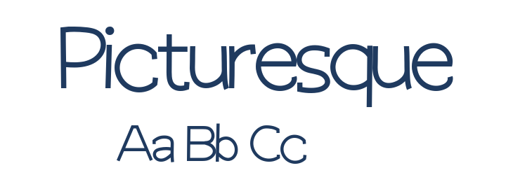 Picturesque Font Preview