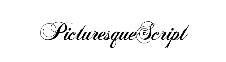 PicturesqueScript  免费字体下载