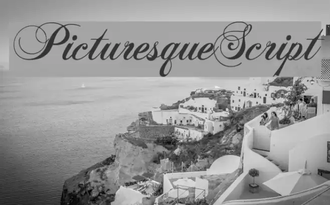 PicturesqueScript Font examples