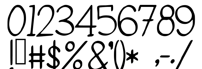 PidginDance Font OTHER CHARS