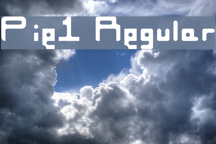 Pie1 Regular Font examples