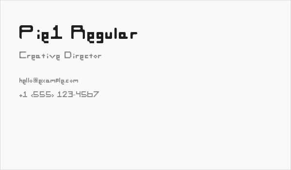 Pie1 Regular Business Card