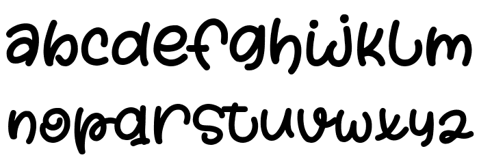 Piece of Cake Font LOWERCASE