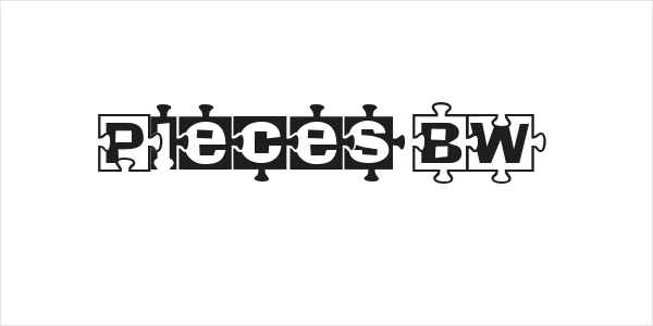 Pieces BW Logo