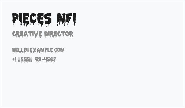 Pieces NFI Business Card