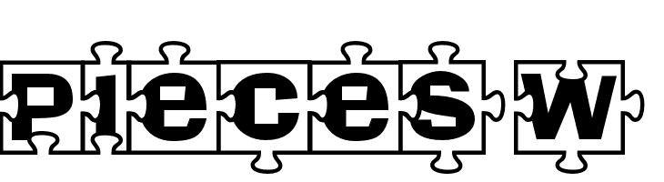 Pieces W  免费字体下载