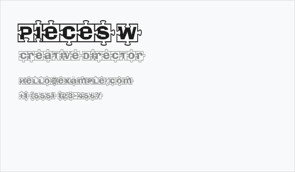 Pieces W Business Card